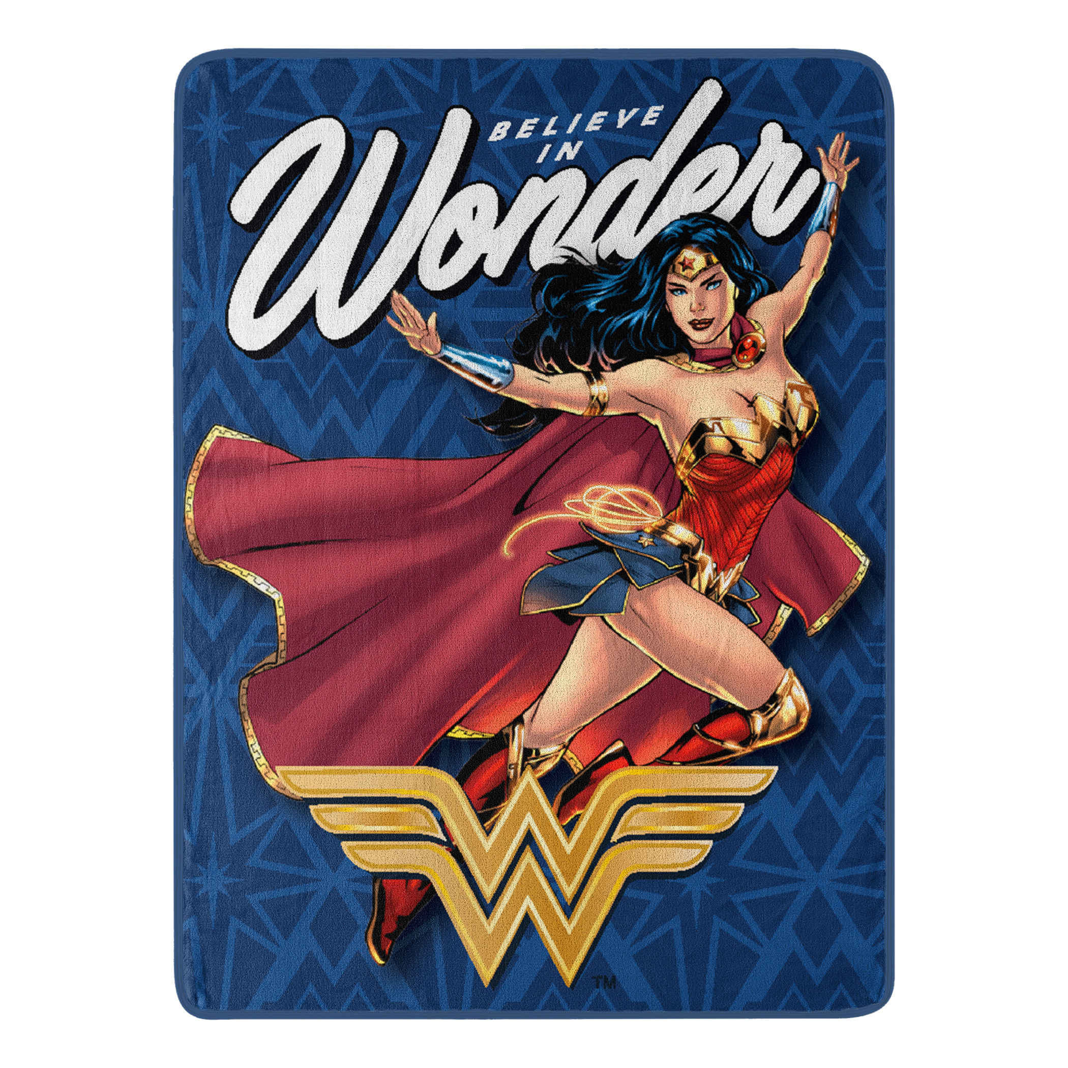Wonder Woman Believe Micro Raschel Throw Blanket 46"x60"